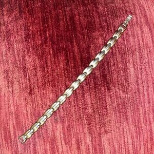 Vintage 888 stainless steel magnetic Health bracelet 7‎ 3/4" Length